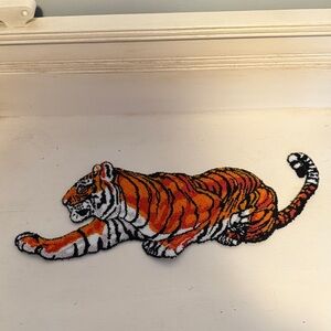 Vibrant Orange Tiger sewing tiger patch 18 inch large arts and crafts embroidery